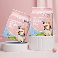 Cocoyo Cherry Blossom Pet Training Pads for Dogs & Cats, Thickened, Odor-Absorbing, Super Absorbent