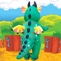 Inflatable Dragon Dinosaur Costume for Halloween & Parties