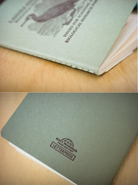 Biologist Series Letterpress Passport Notebook Blank Vintage Journal for Birdwatching & Records