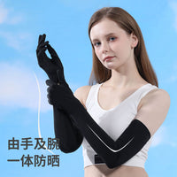 Women's Long UV Protection Sunscreen Gloves for Outdoor Activities