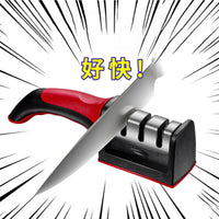 4-Stage Kitchen Knife Sharpener for Straight Edge Blades