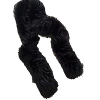 Women's Winter Tassel Plush Scarf Warm Soft Thickened Double-Layer Shawl