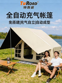 TeWoTu 6.6sqm Inflatable Blackout Camping Tent Automatic Waterproof Sunscreen