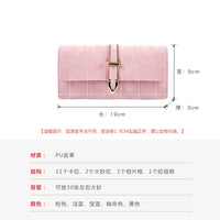 Fashion Long Wallet for Women, Korean Style Large Capacity Clutch Purse