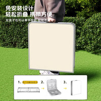 Portable Folding Camping Table with 4 Stools, 120cm Outdoor Picnic & Market Stall Table