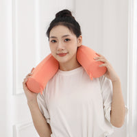 Cooling U-Shaped Travel Neck Pillow with Adjustable Memory Foam for Office and Cervical Support