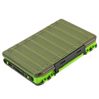 Double-Layer Wooden Lure Box with Handle, Large Capacity Fishing Tackle Storage for Minnow Baits