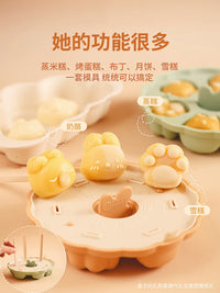Cute Cat Paw Silicone Mold for Steamed Cakes, Rice Cakes, Jelly, Chocolate, and Baby Food Supplements - Baking Mold