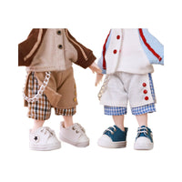 OB11 BJD Doll Patchwork Trendy Shorts for 1/12 Scale Figures