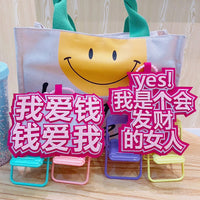 Felt Keychain Pendant for Bags with Inspirational Text