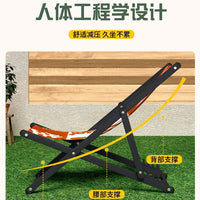 Portable Folding Outdoor Recliner Chair for Camping, Fishing, and Beach