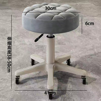 Adjustable Swivel Salon Stool with Wheels for Beauty Parlor, Hair Salon, Nail Tech, and Home Use