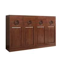 Solid Wood Entryway Cabinet High-End Chinese Style Living Room Multi-functional Shoe Cabinet