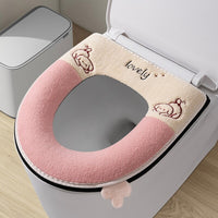 New Year Toilet Seat Cover, Waterproof, Thickened, Zippered, Universal for All Seasons