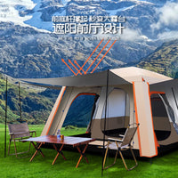 Outdoor 2-Room 4-10 Person Camping Tent Double Layer Waterproof Portable Shelter