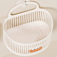 Multifunctional Wall-Mounted Storage Basket for Bathroom, Kitchen, Dorm, or Bedside