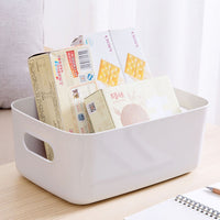 Desktop Storage Basket Plastic Organizer Bin for Home Bathroom Kitchen
