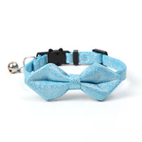 Gentleman Style Glitter Bow Tie Cat Collar with Bell