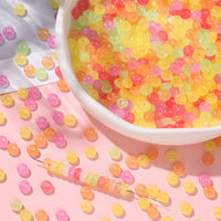 17-Color Glass Imitation Jade Flat Round Beads for DIY Jewelry Making