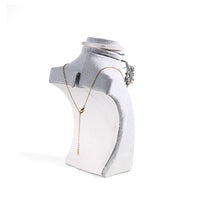 Mannequin Bust Jewelry Display Stand for Necklaces, Bracelets, Earrings, and Rings