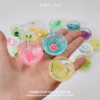 Miniature Luminous Fruit Dessert Bowls Play Food Set for Kids