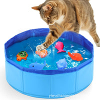 Foldable Pet Swimming Pool for Dogs and Cats - Portable Bathing Tub for Large Breeds
