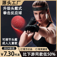 Head-Mounted Boxing Reflex Speed Ball for Training and Stress Relief