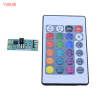 RGB LED Strip Light Controller Module with Remote, 4.5V-5V