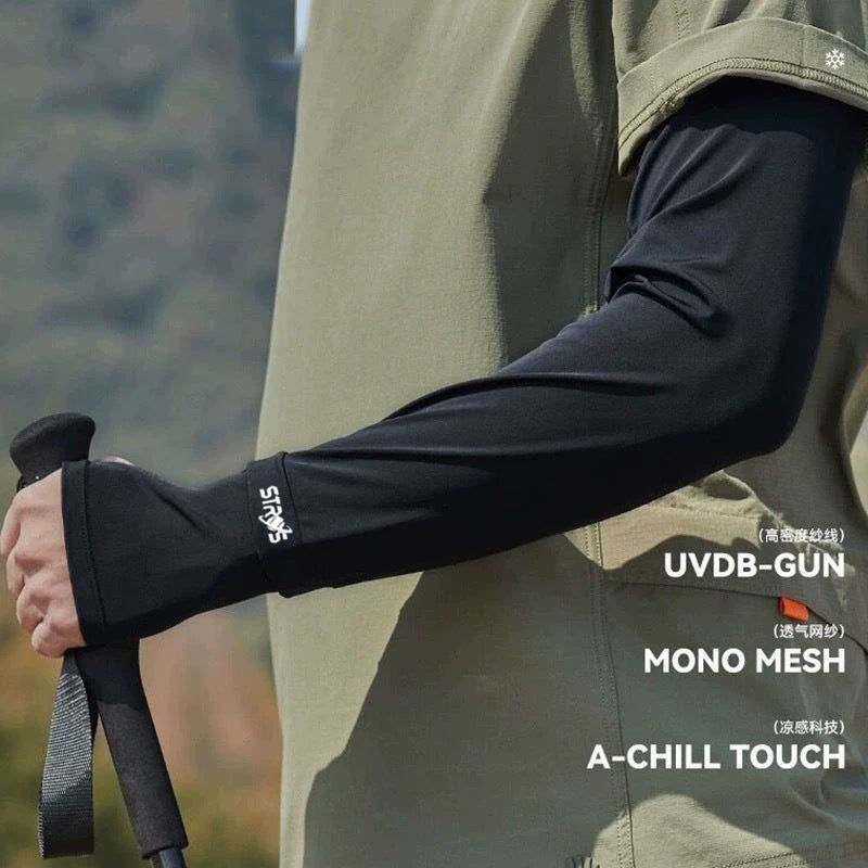 Unisex UV Protection Cooling Arm Sleeves for Outdoor Sports