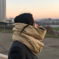 Unisex Down Cotton Neck Warmer Scarf for Winter Outdoor Activities