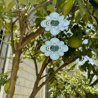 Dream Catcher Mandala Wind Chime DIY Kit with Rotating Butterfly Pendant for Indoor/Outdoor Decor