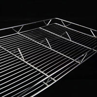 Stainless Steel Meat Drying Rack with Mesh Tray for Butcher Shops and Home Use