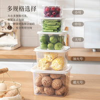 5-Piece Refrigerator Food Storage Containers Set with Lids for Fruits and Vegetables
