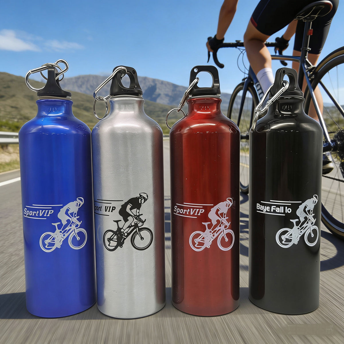 Portable Insulated Aluminum Alloy Cycling Water Bottle for Outdoor Sports