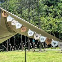 Atmosphere Triangle Flag Extended Felt Camping Flag Canopy Banner Outdoor Camp Pennant Wild Camping Decorative Flag