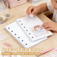 Double-Sided Release Paper Refill Pages for Loose-Leaf Binders