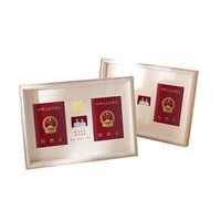 Wedding Certificate Photo Frame with Gold Stamping for Registration Photos