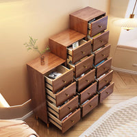 Solid Wood Slim Drawer Storage Cabinet Nordic Style Bedroom Chest of Drawers Narrow Sofa Side Table