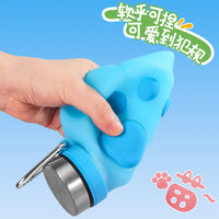 Kids Silicone Foldable Water Bottle for Outdoor Sports, Food-Grade, Leak-Proof & Drop-Resistant