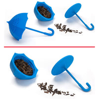 Novelty Umbrella Silicone Tea Infuser Strainer for Loose Leaf Tea