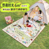 Portable Waterproof Picnic Blanket for Outdoor Camping Beach and Lawn, Thickened Moisture-proof Mat for Tent Floor