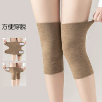 Warm Knee Brace for Cold Weather and Joint Support, Adjustable Hook and Loop Closure