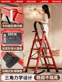KOSIBI Heavy-Duty Multi-Purpose Folding Ladder for Home Use, German Engineered