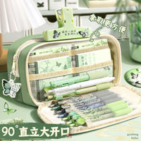Vintage Style Large Capacity Pencil Case for Students