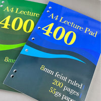 A4 Thick 200-Page Notebook for Students, Exam Prep, and General Note-Taking, American Ruled