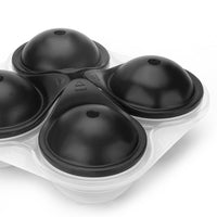 Silicone Sphere Ice Cube Mold with Funnel for Whiskey Cocktails