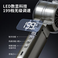 High-Speed Turbine Misting Fan with Semiconductor Cooling, Portable Handheld for Office Use
