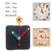 Silent Quartz Clock Movement Kit with Colorful Hands for DIY Crafts