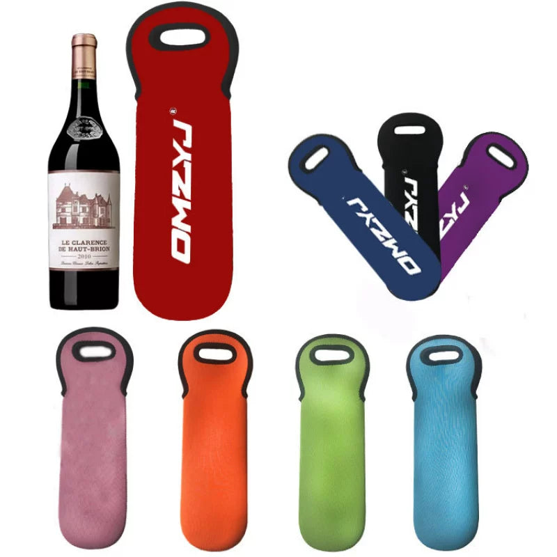 Neoprene Insulated Bottle Sleeve for Wine, Beer, and Beverage Bottles - Shockproof and Temperature Retaining