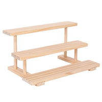 Solid Wood Tiered Display Stand for Jewelry, Cards, and Collectibles